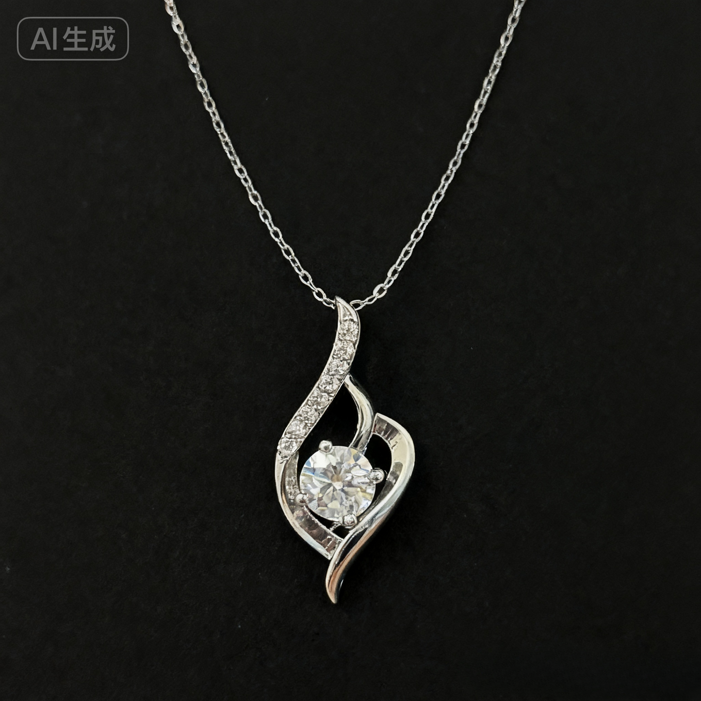 XL03 1CT Sterling Silver S925 Moissanite Diamond