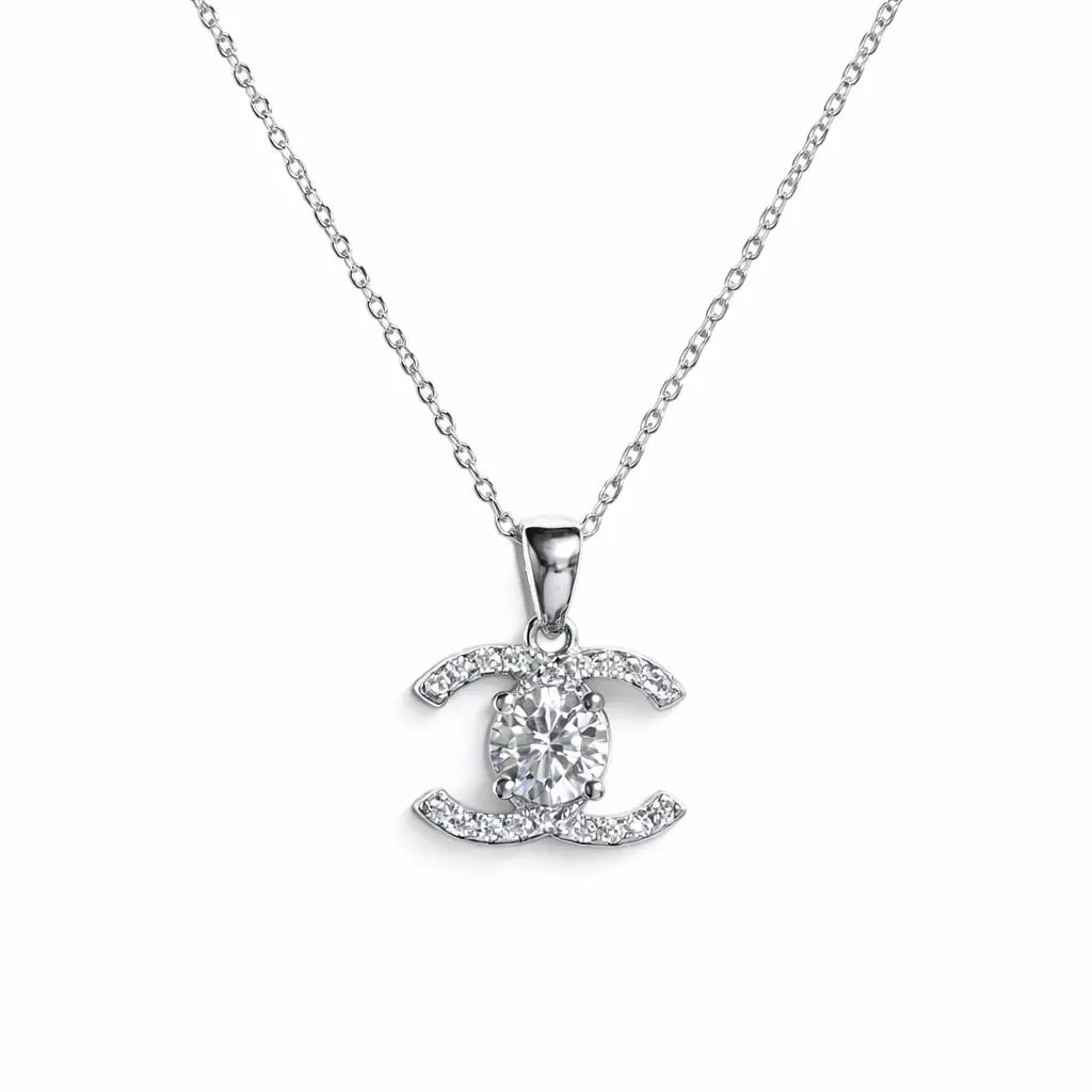 XL52 1CT Sterling Silver S925 Moissanite Diamond Necklace 50%offamazon