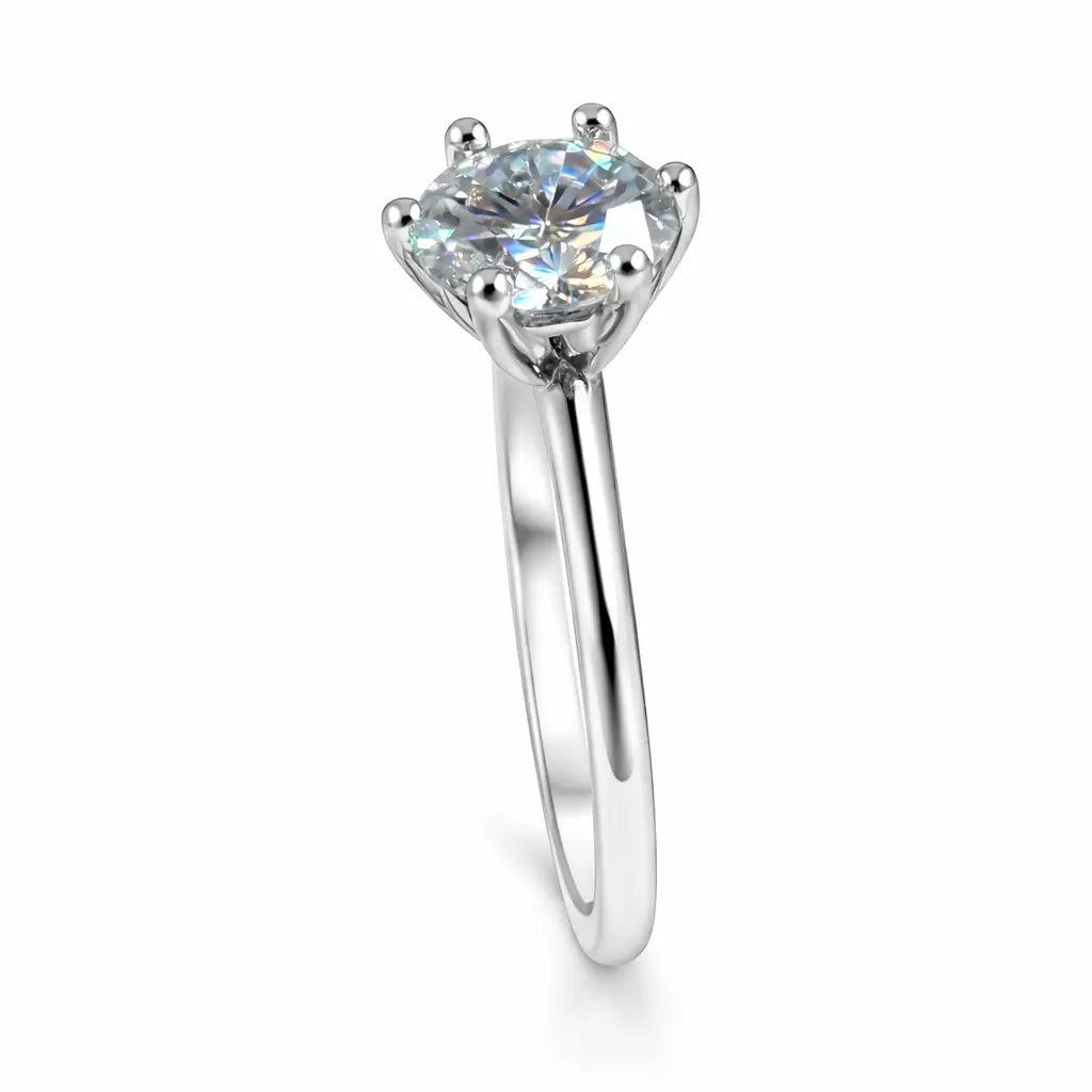 JZ13 1CT Sterling Silver S925 Moissanite Diamond 50%offamazon