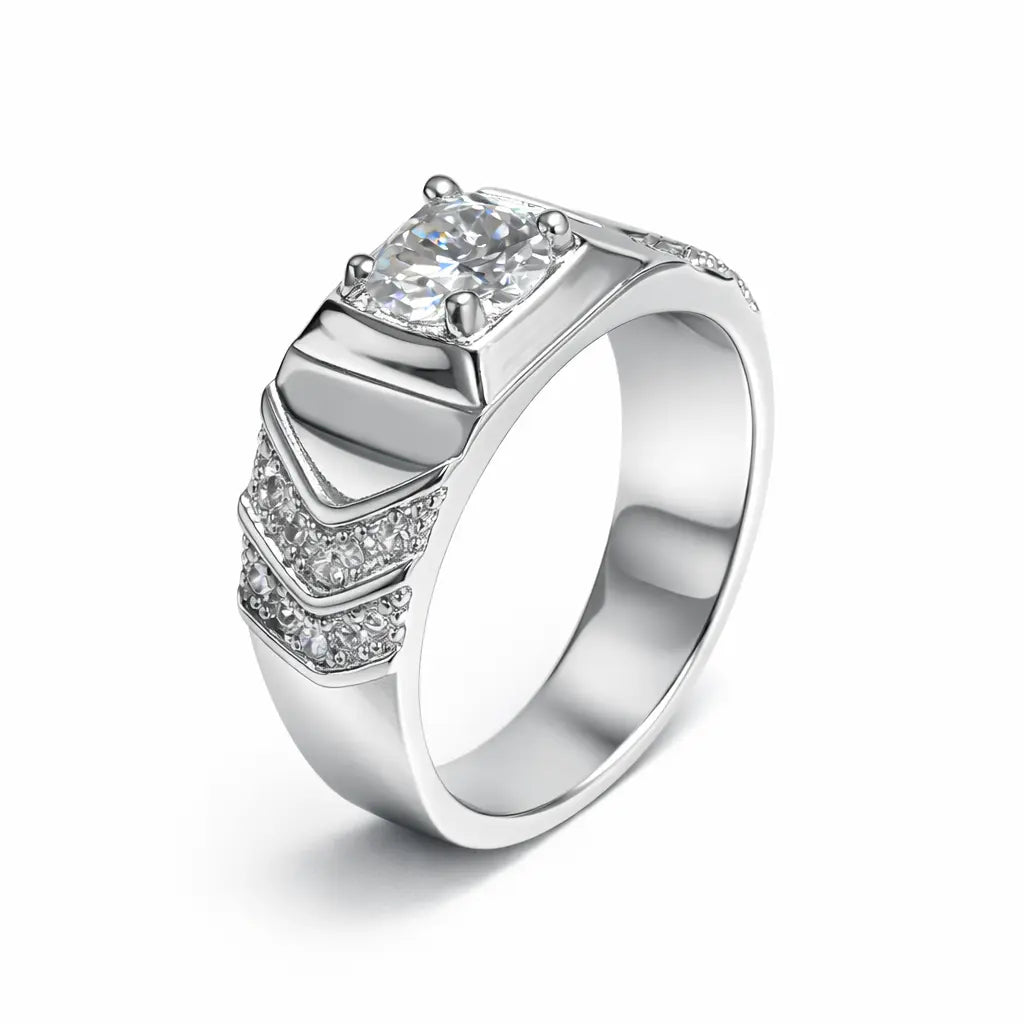 JZ30 1 CT Sterling Silver S925 Moissanite Diamond 50%offamazon