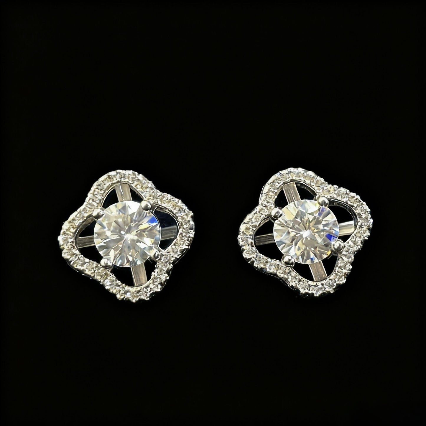 ER37 1CT Sterling Silver S925 Moissanite Diamond 50%offamazon