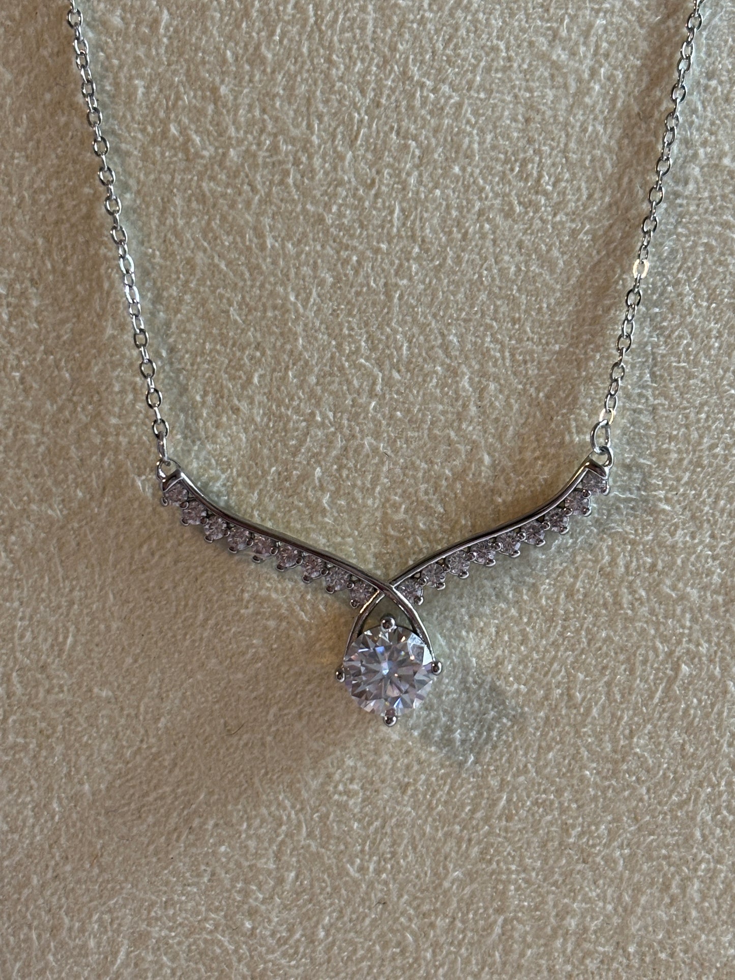 XL68 1.5CT Sterling Silver S925 Moissanite Diamond