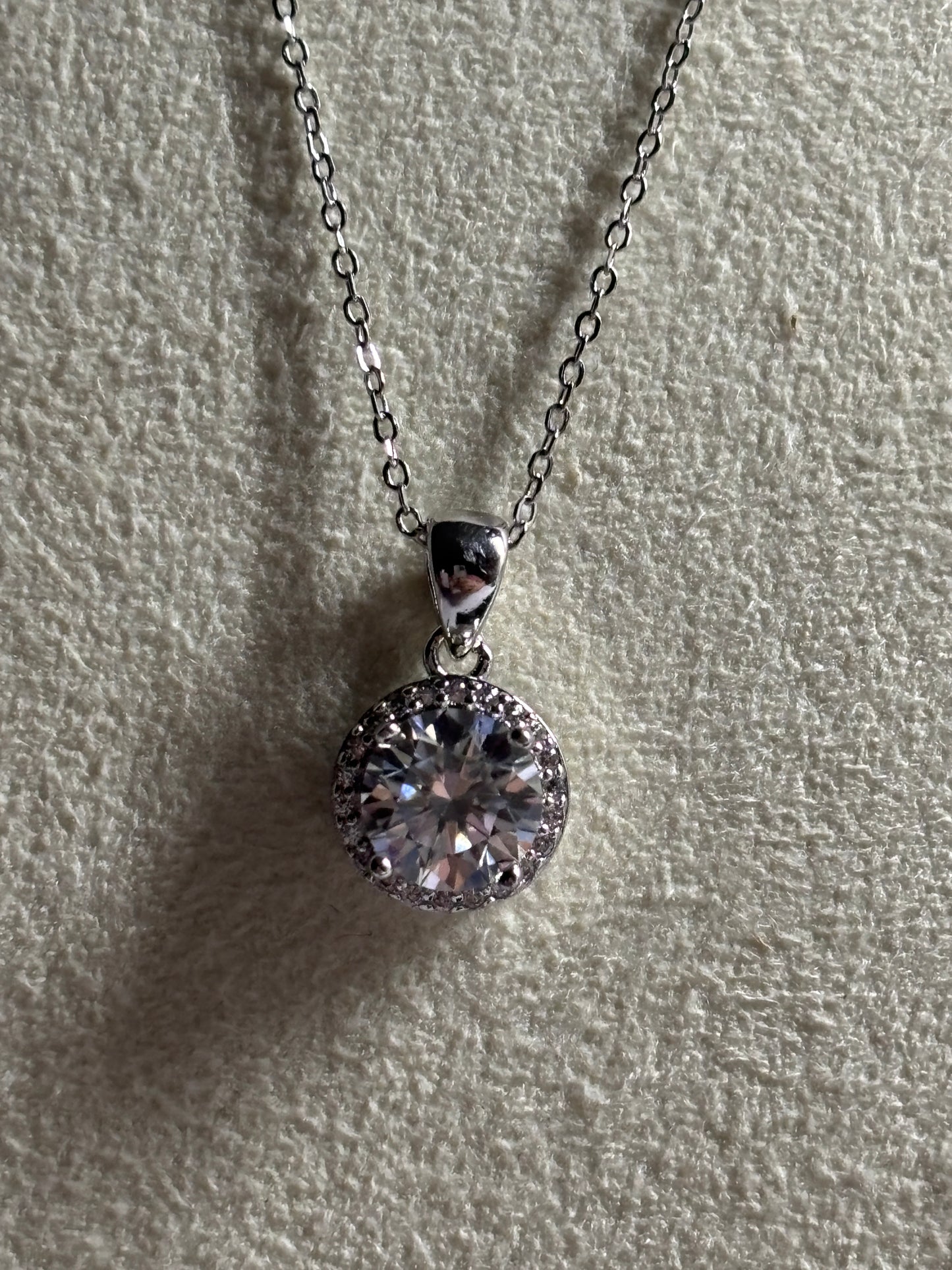 XL68 1.5CT Sterling Silver S925 Moissanite Diamond