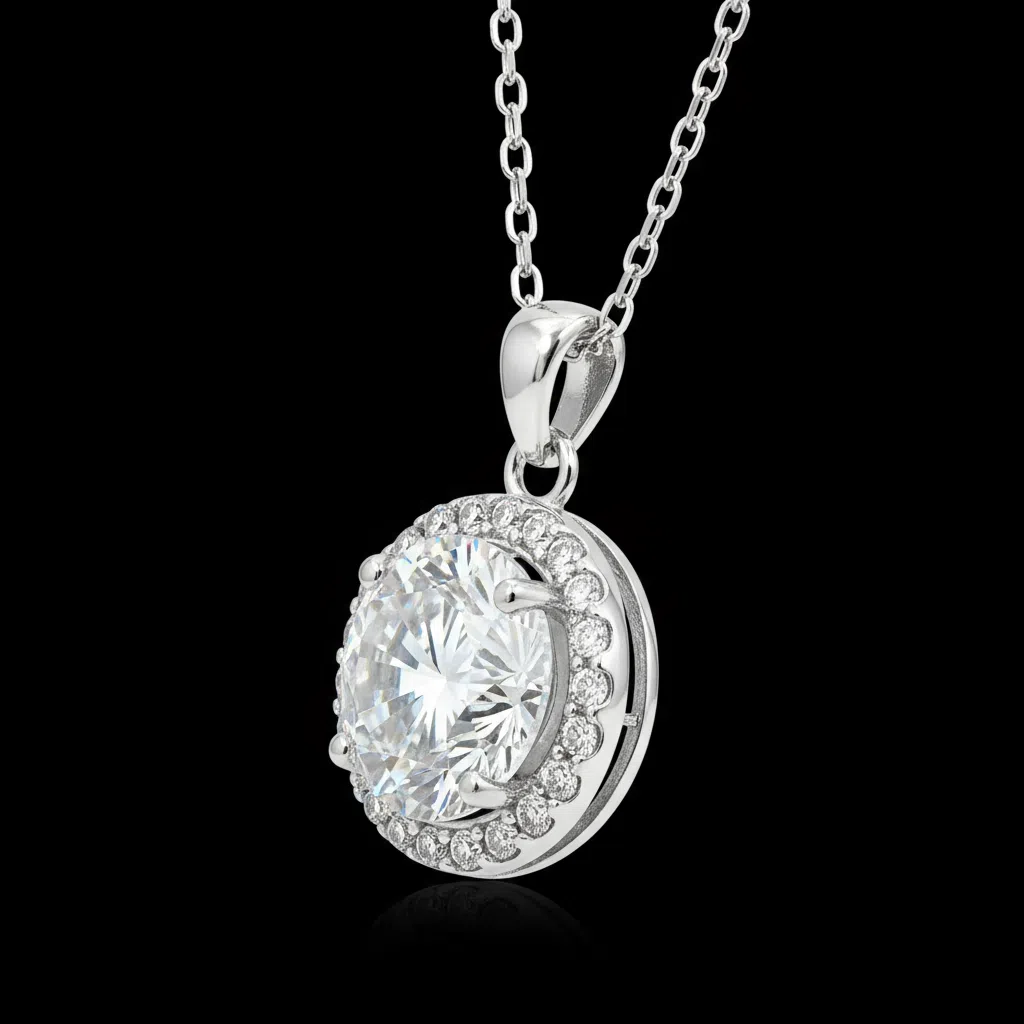 XL62 1.5CT Sterling Silver S925 Moissanite Diamond