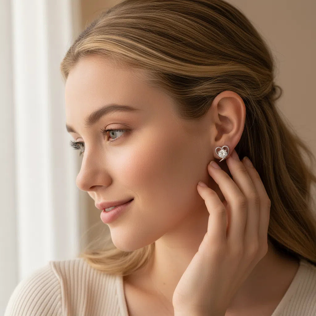 ER32 1CT Sterling Silver S925 Moissanite Diamond 50%offamazon