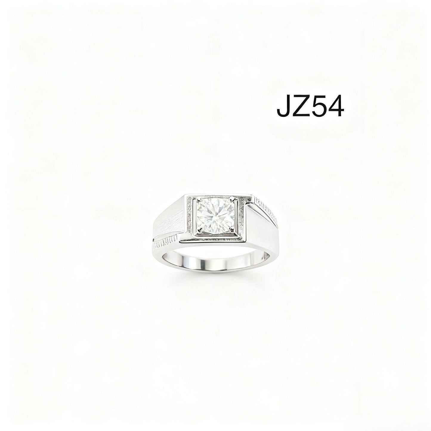 JZ54 1CT Sterling Silver S925 Moissanite Diamond