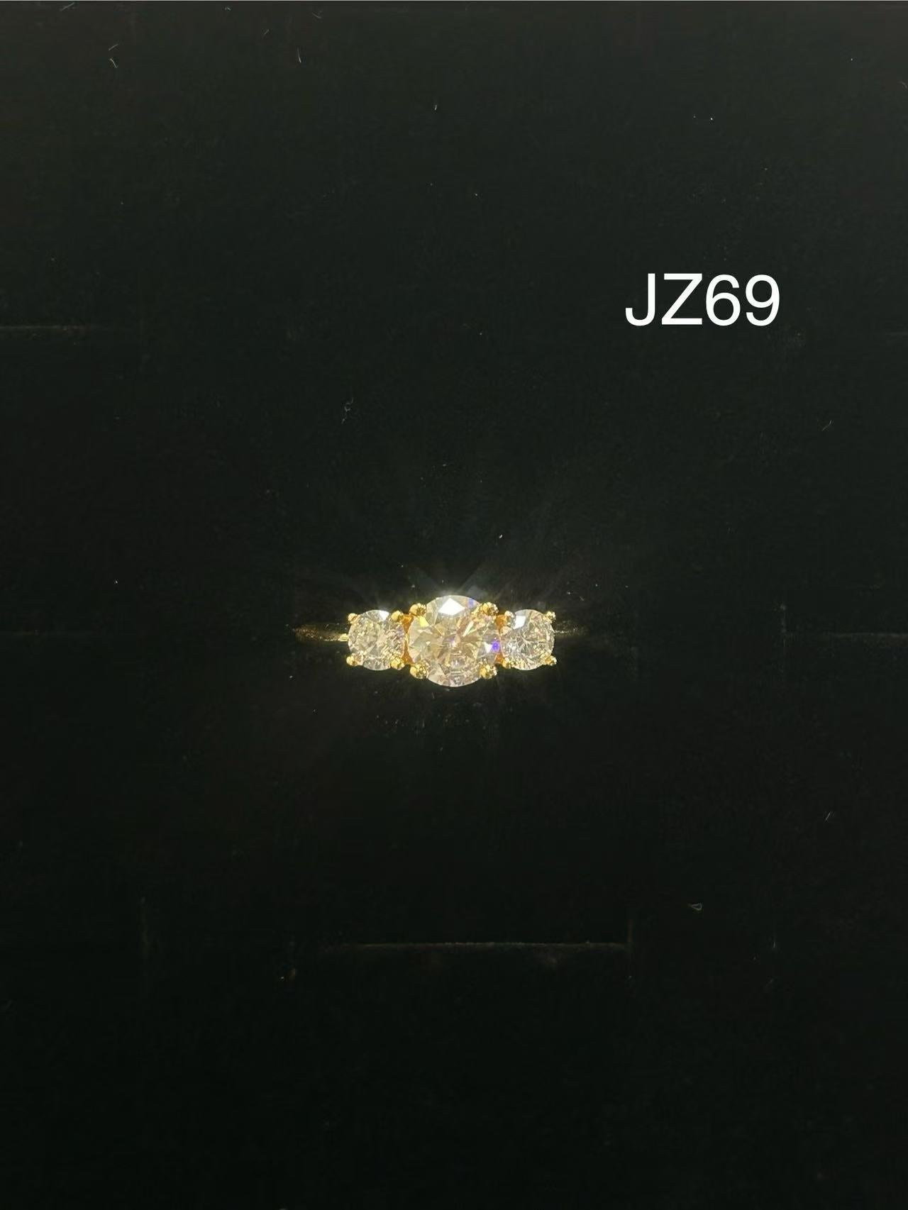 JZ69 1CT Sterling Silver S925 Moissanite Diamond