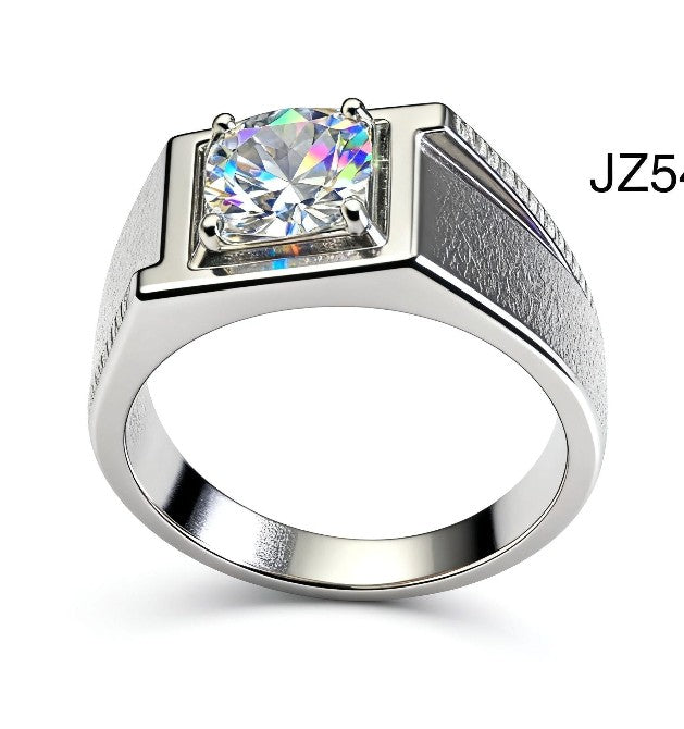 ER02 1CT Sterling Silver S925 Moissanite Diamond Earrings