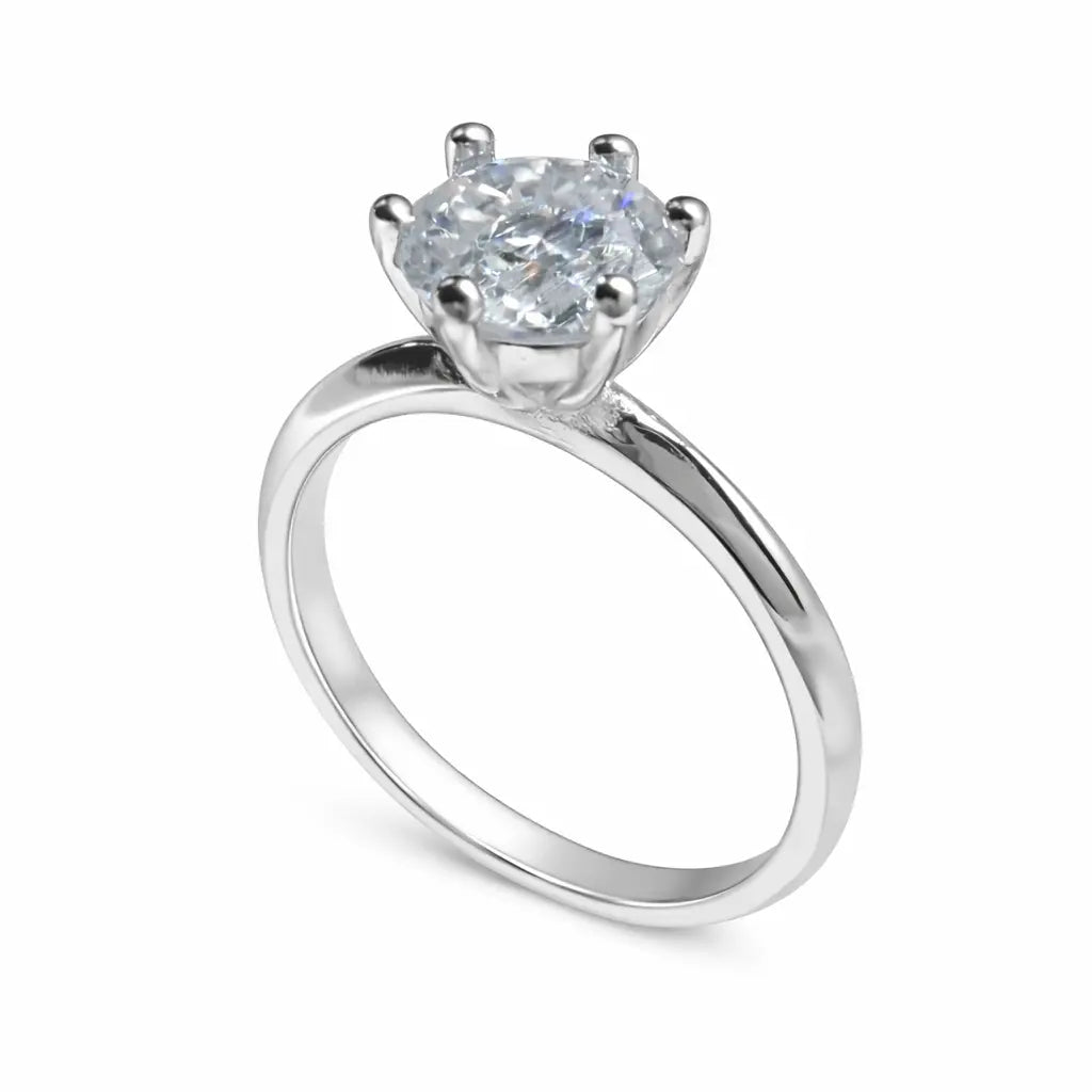 JZ12 2CT Sterling Silver S925 Moissanite Diamond 50%offamazon