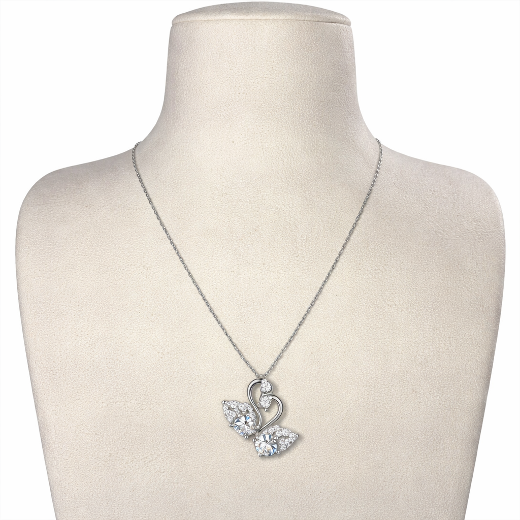 XL57 1CT Sterling Silver S925 Moissanite Diamond Necklace 50%offamazon