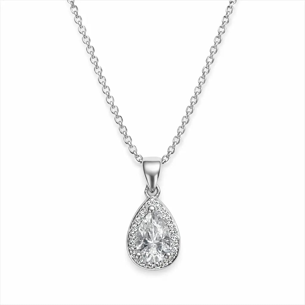 XL25 1 CT Sterling Silver S925 Moissanite Diamond Necklace 50%offamazon