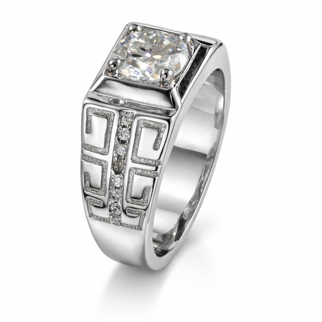ER02 1CT Sterling Silver S925 Moissanite Diamond Earrings