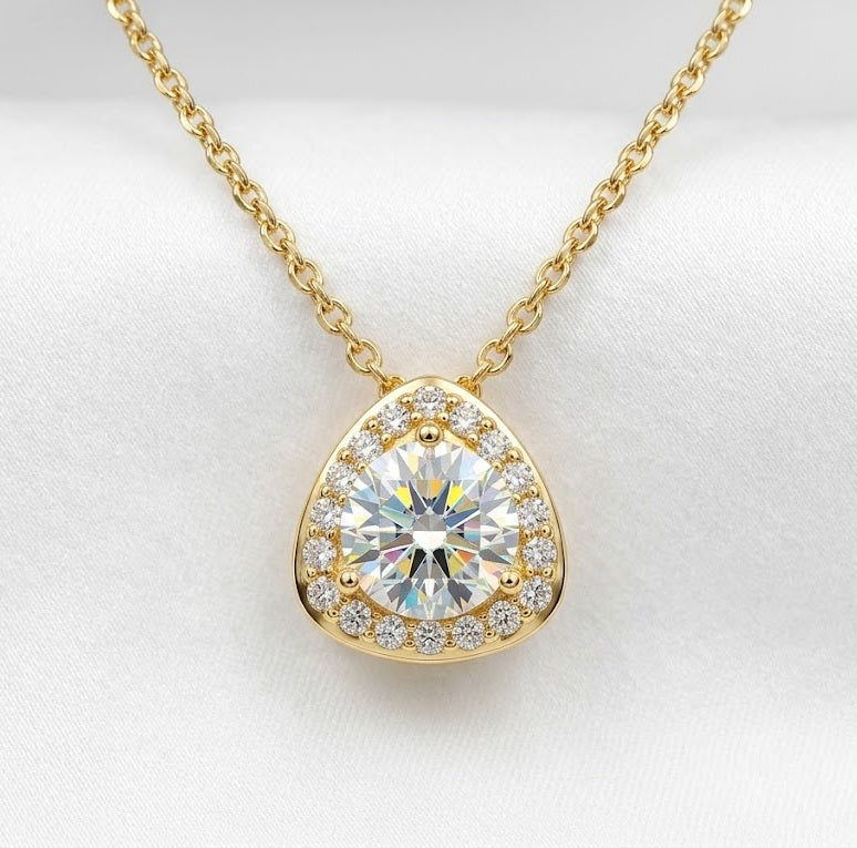 XL68 1.5CT Sterling Silver S925 Moissanite Diamond