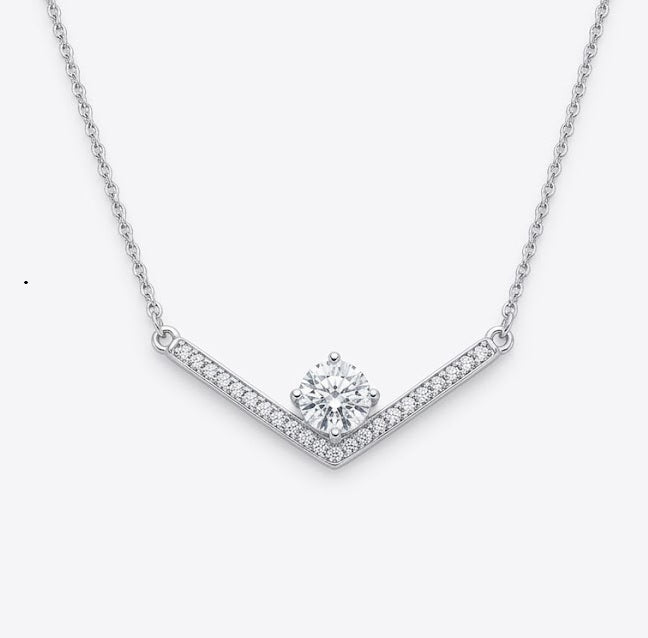 XL68 1.5CT Sterling Silver S925 Moissanite Diamond
