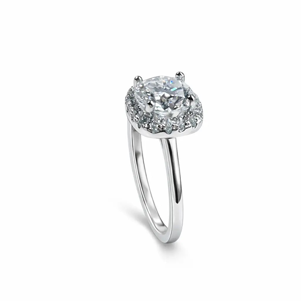 JZ37 1.5CT Sterling Silver S925 Moissanite Diamond 50%offamazon