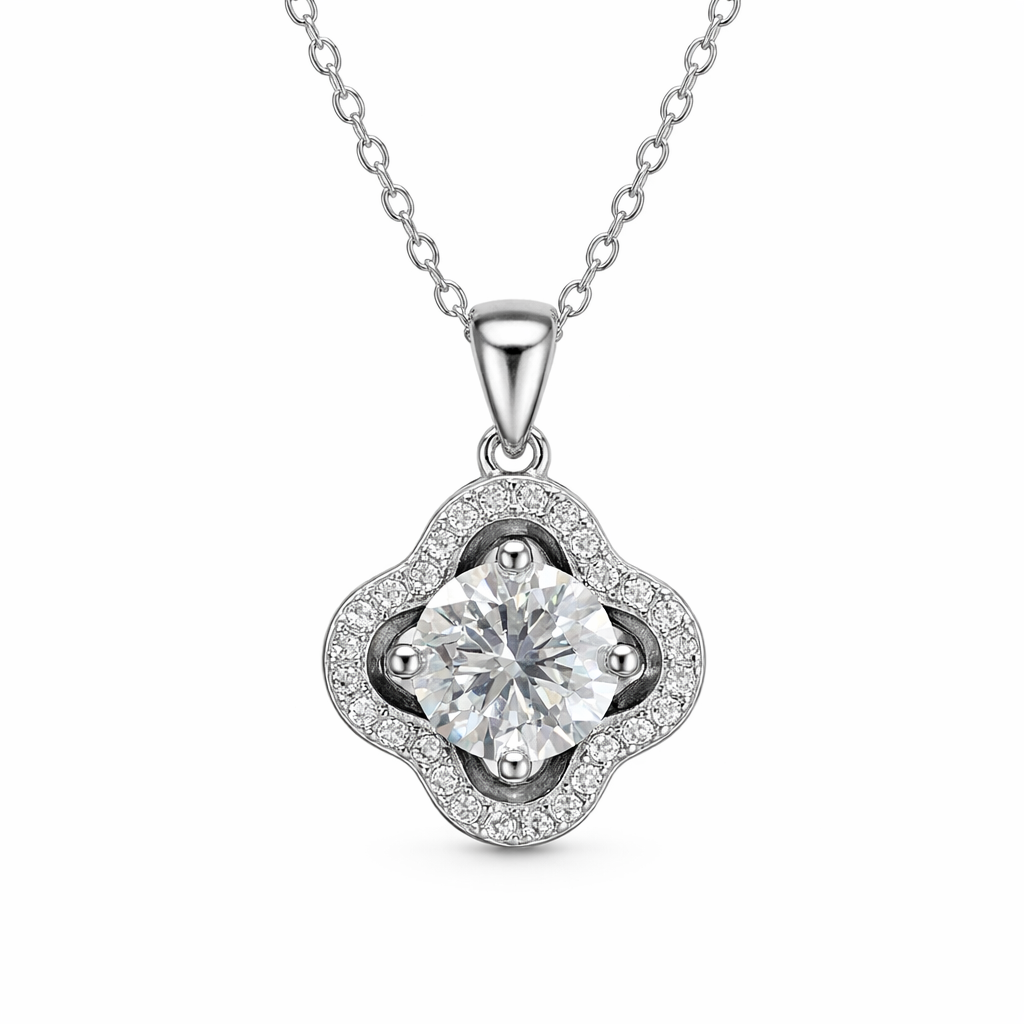 XL68 1.5CT Sterling Silver S925 Moissanite Diamond