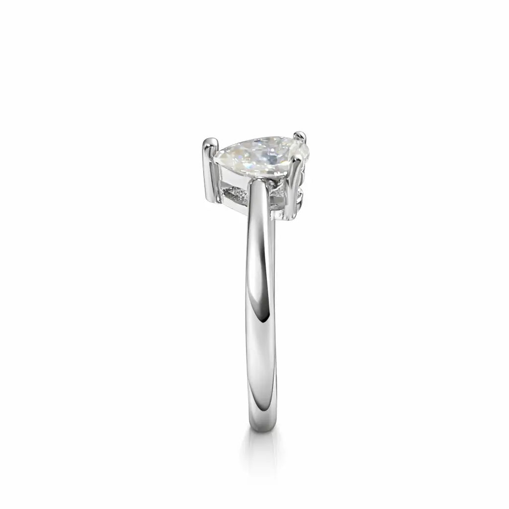 JZ32 0.8CT Sterling Silver S925 Moissanite Diamond 50%offamazon
