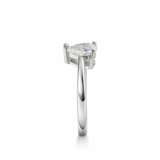 ER02 1CT Sterling Silver S925 Moissanite Diamond Earrings