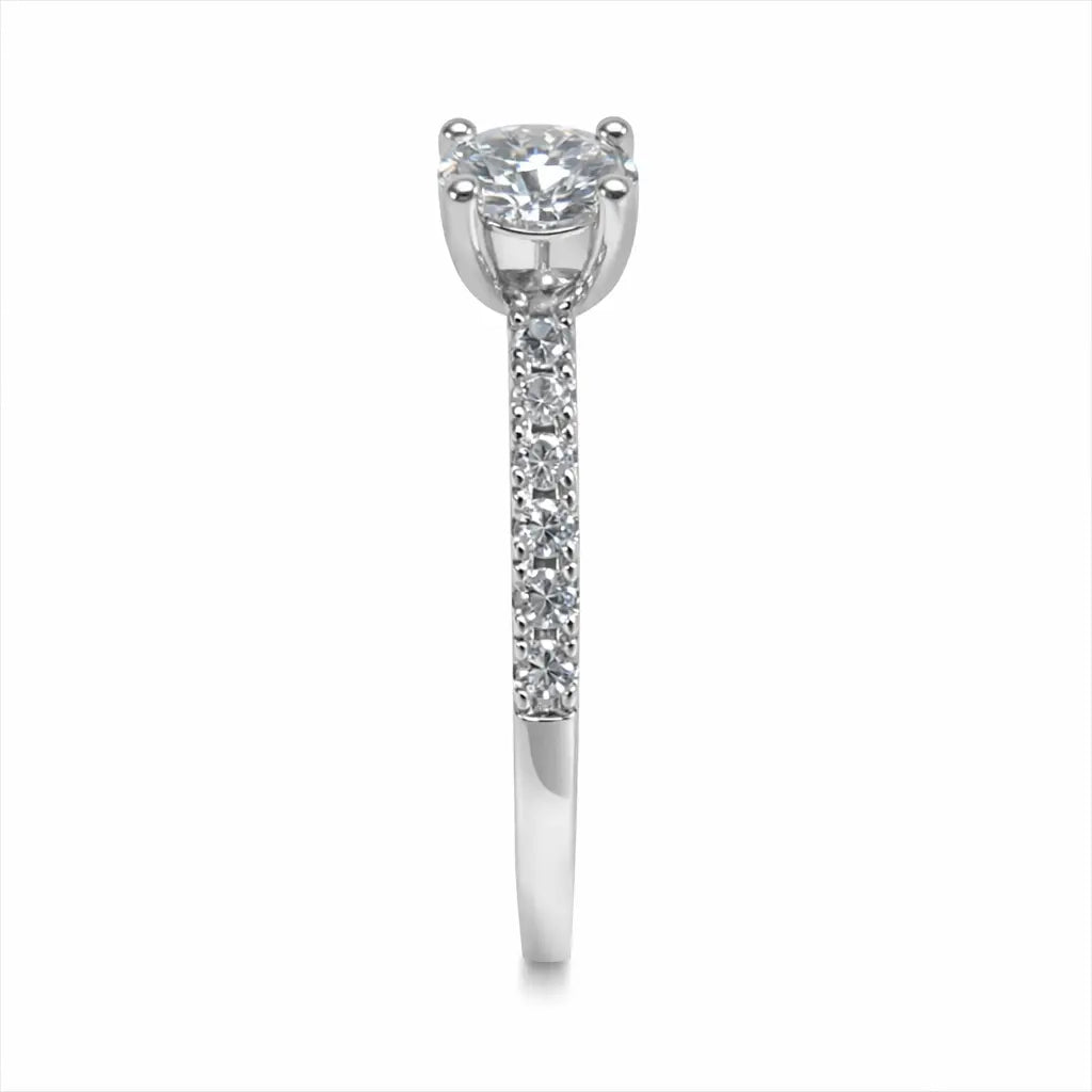 JZ16 1CT Sterling Silver S925 Moissanite Diamond 50%offamazon