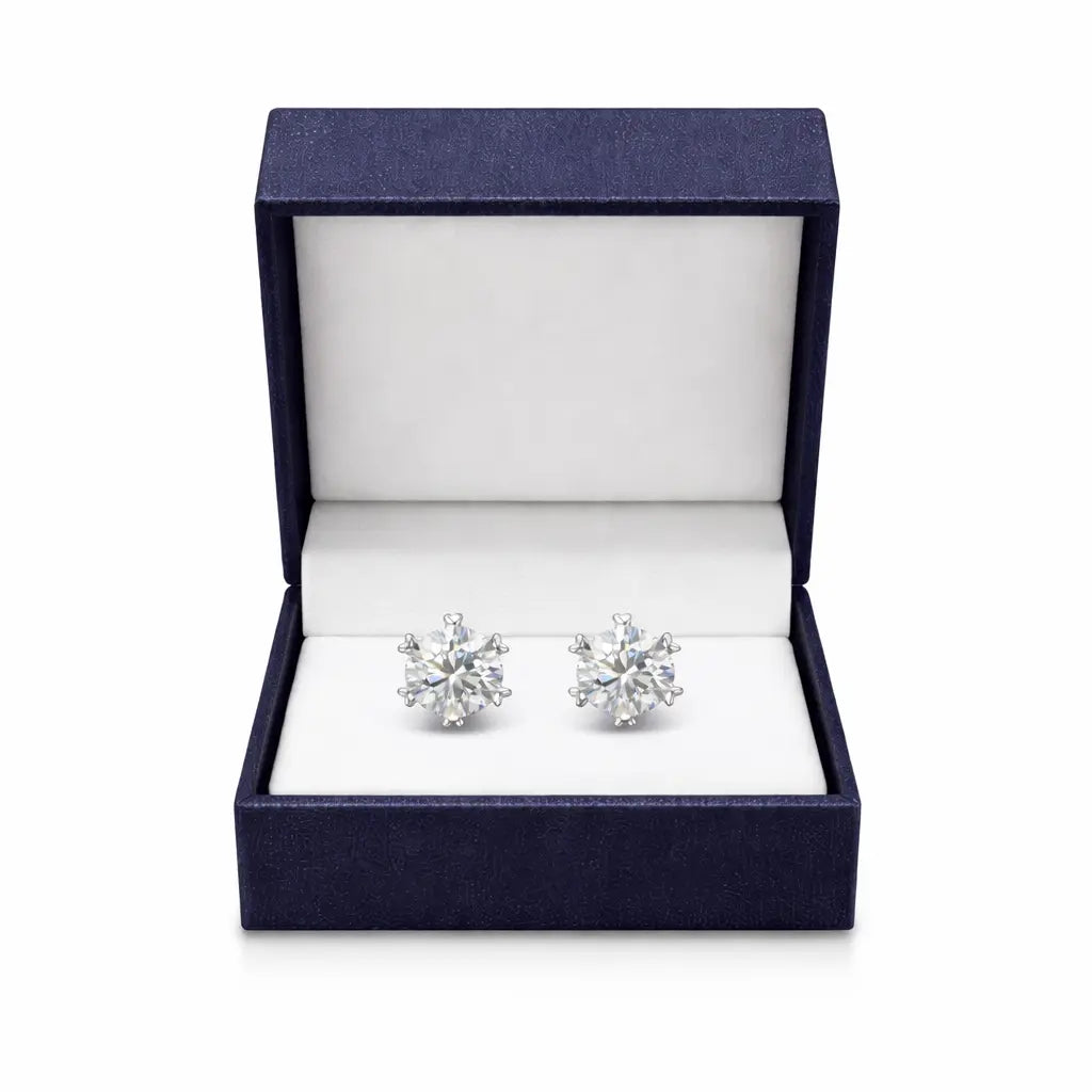 ER31 1CT Sterling Silver S925 Moissanite Diamond 50%offamazon