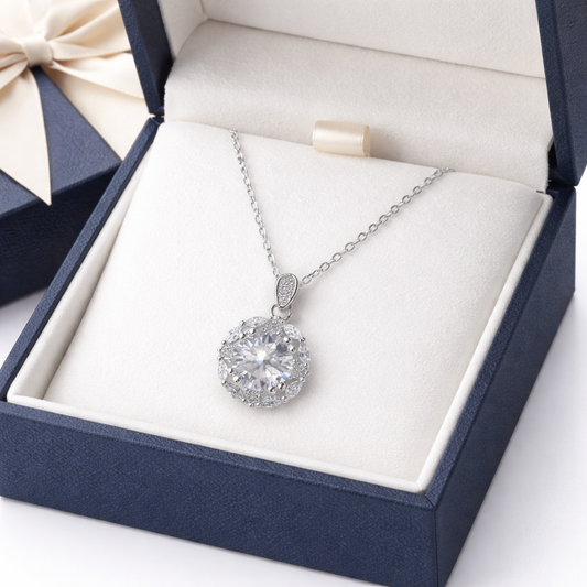 XL68 1.5CT Sterling Silver S925 Moissanite Diamond