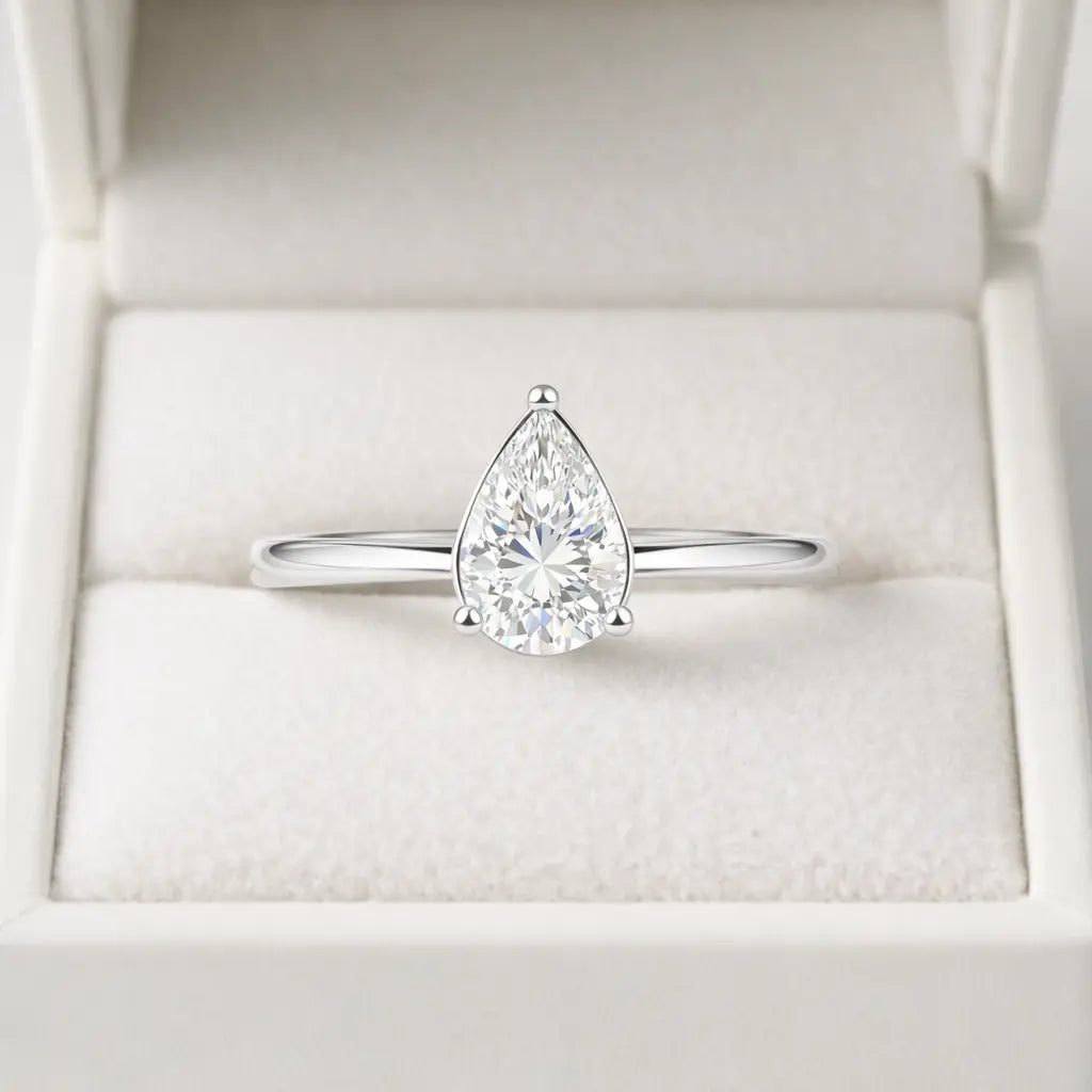 JZ32 0.8CT Sterling Silver S925 Moissanite Diamond 50%offamazon