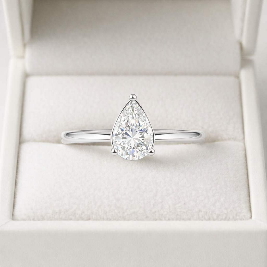 ER02 1CT Sterling Silver S925 Moissanite Diamond Earrings