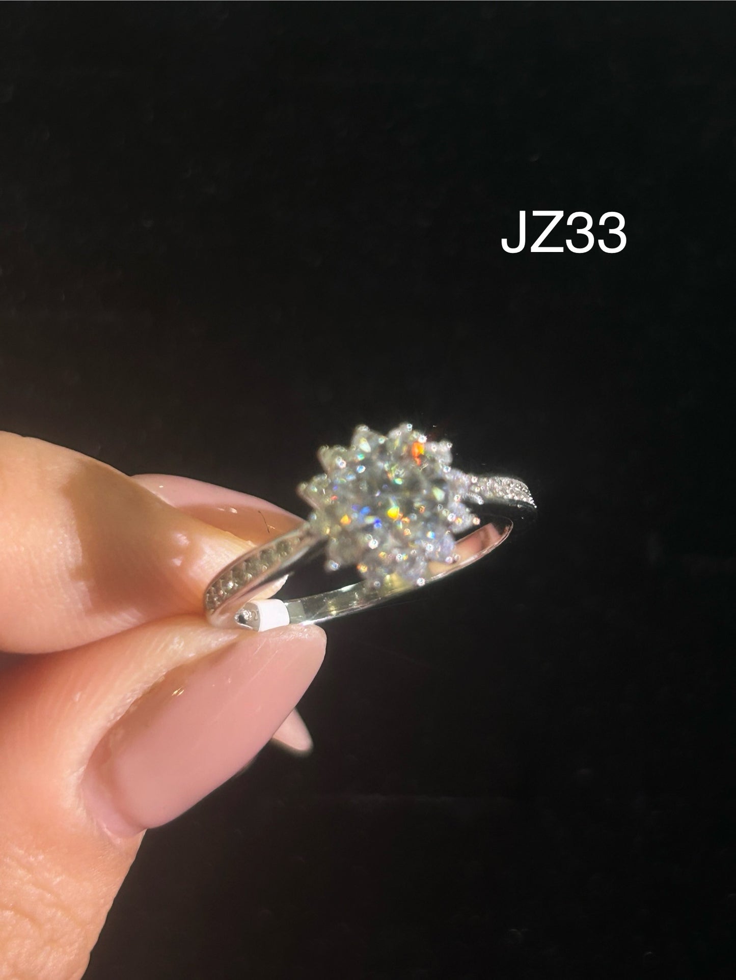ER02 1CT Sterling Silver S925 Moissanite Diamond Earrings
