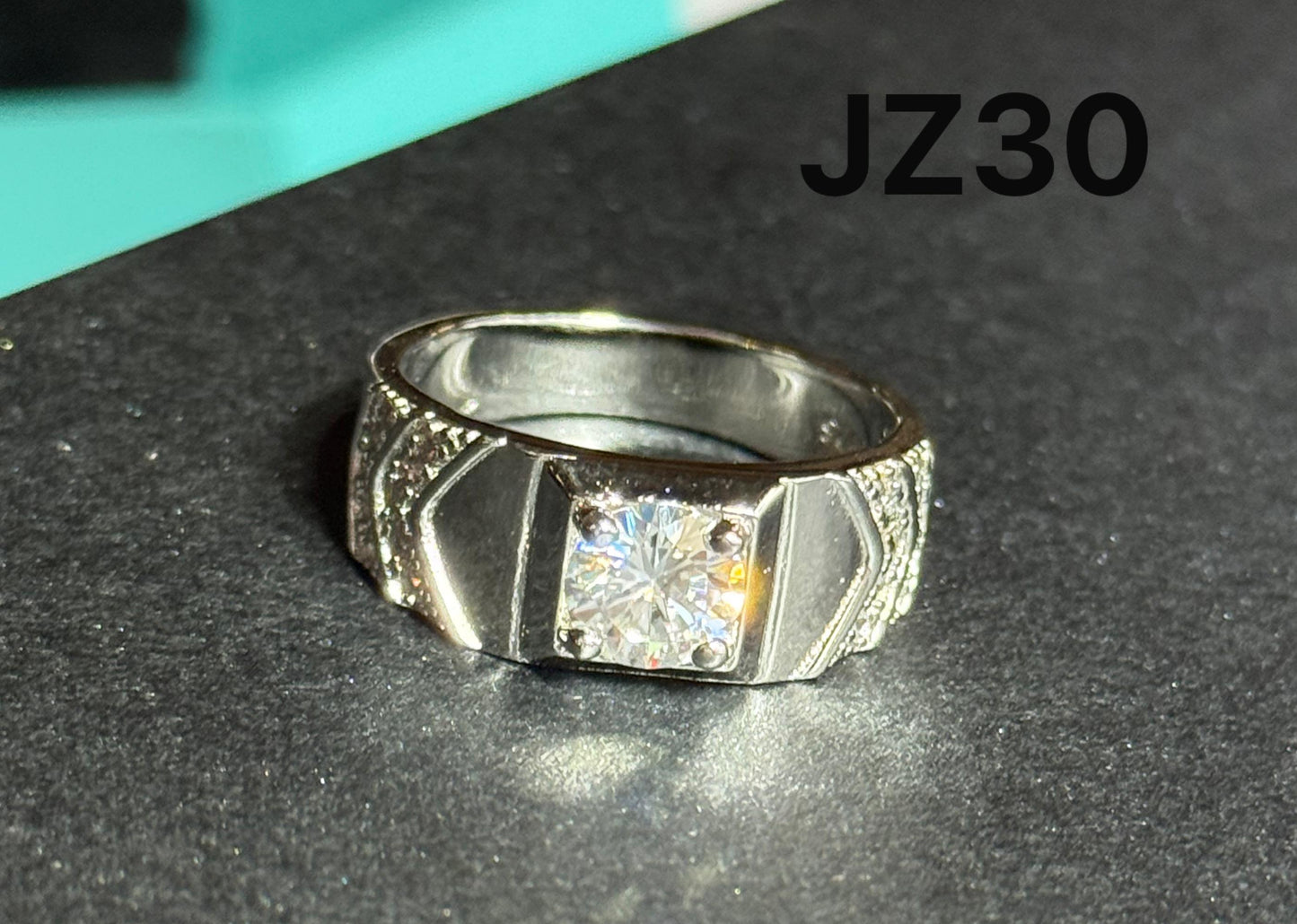 ER02 1CT Sterling Silver S925 Moissanite Diamond Earrings
