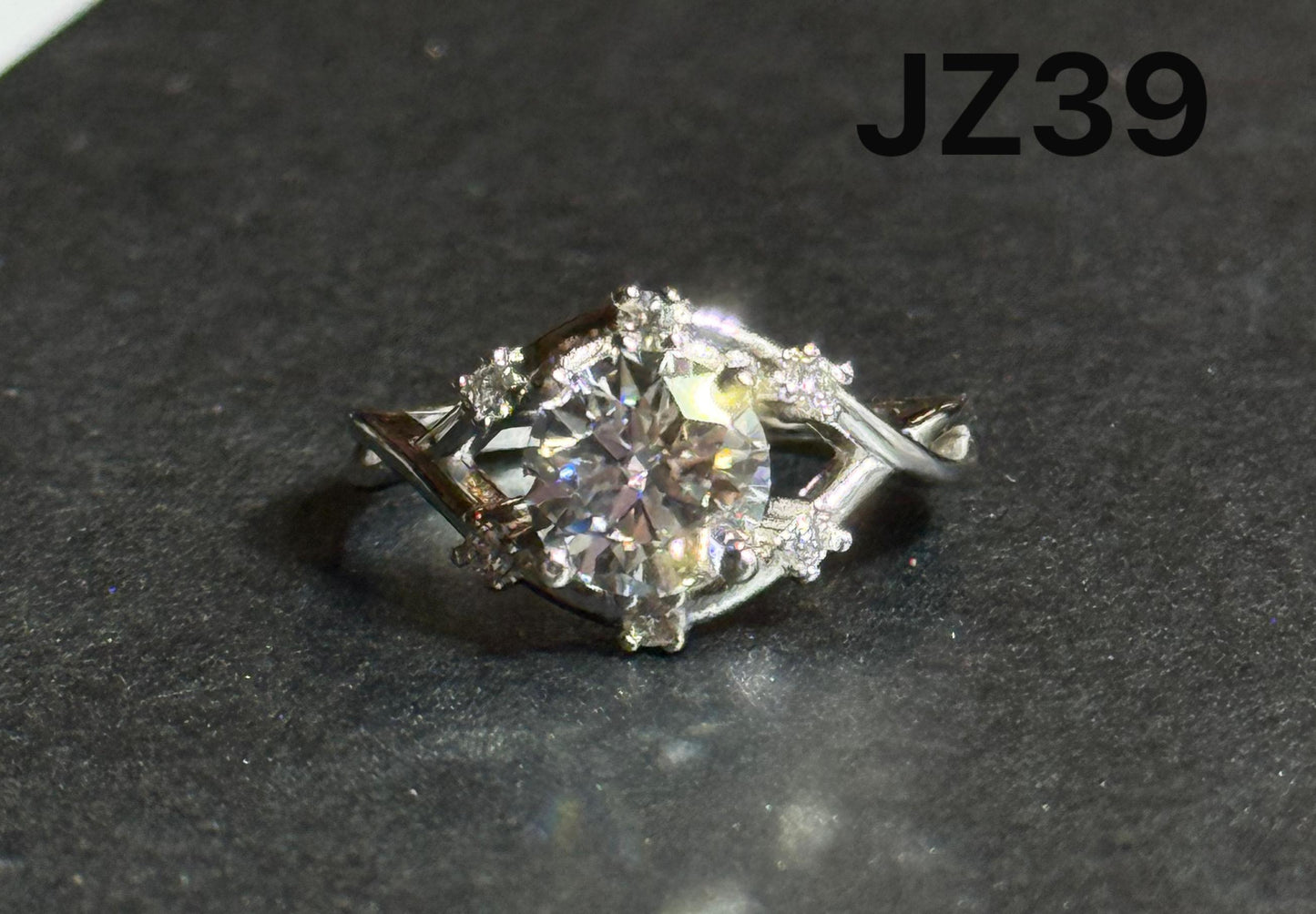 ER02 1CT Sterling Silver S925 Moissanite Diamond Earrings
