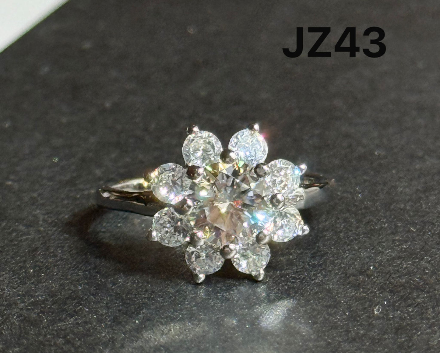 ER02 1CT Sterling Silver S925 Moissanite Diamond Earrings