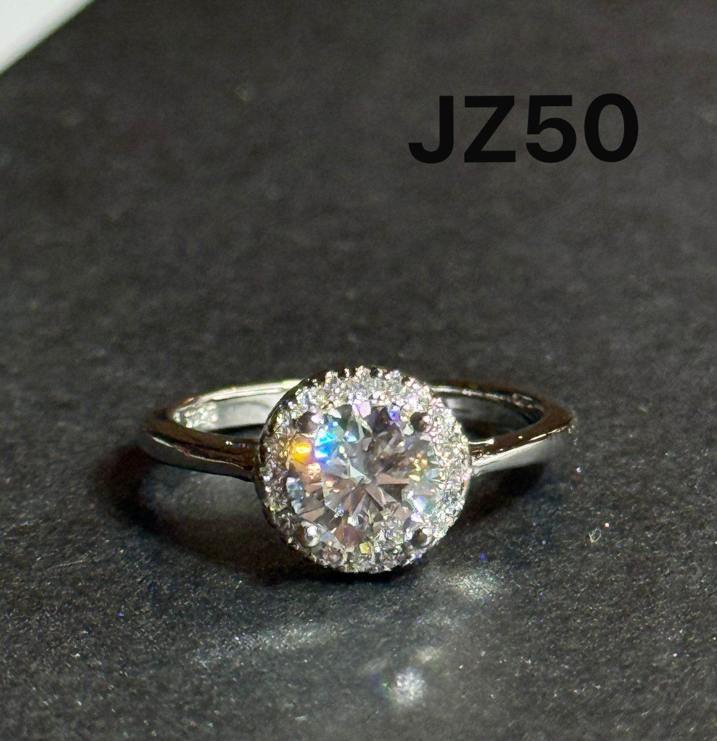 ER02 1CT Sterling Silver S925 Moissanite Diamond Earrings