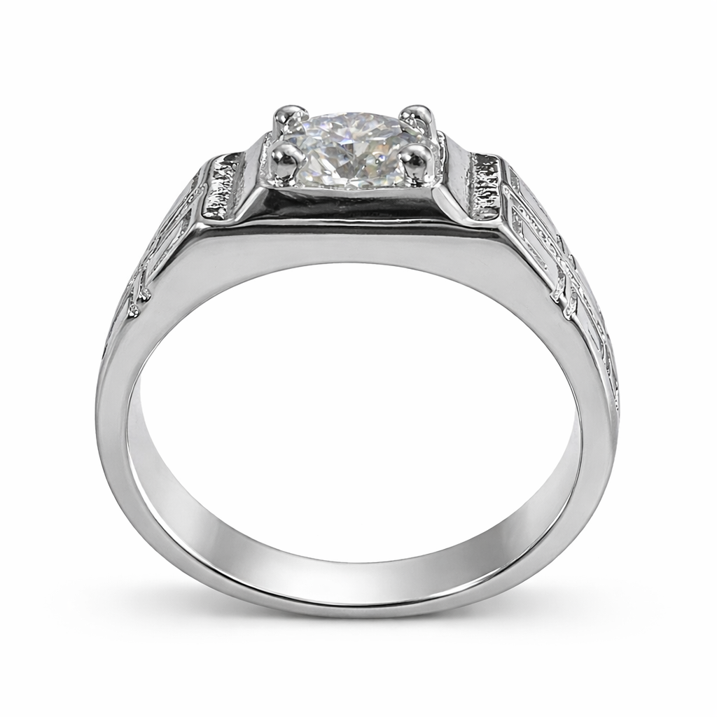 ER02 1CT Sterling Silver S925 Moissanite Diamond Earrings