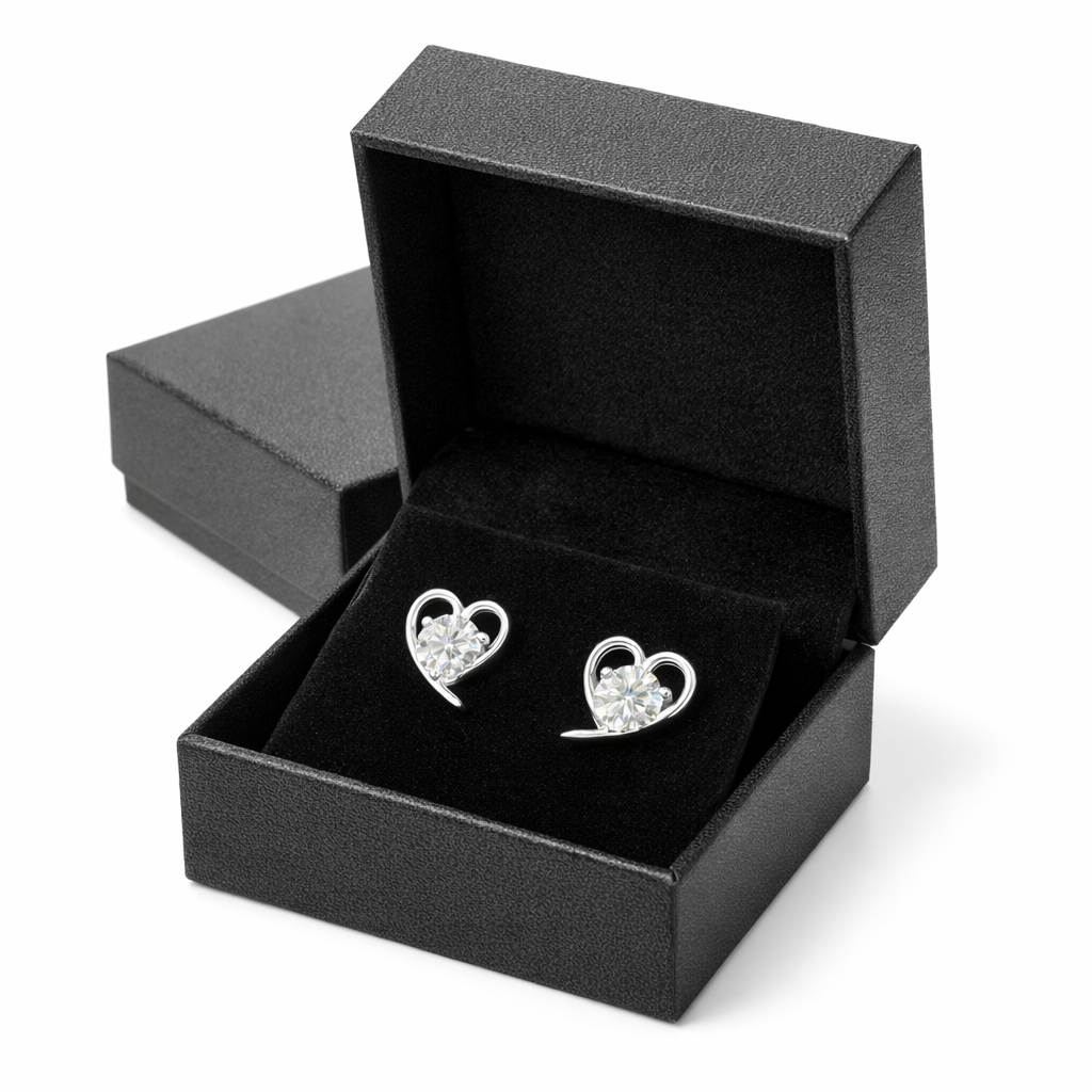 ER32 1CT Sterling Silver S925 Moissanite Diamond 50%offamazon