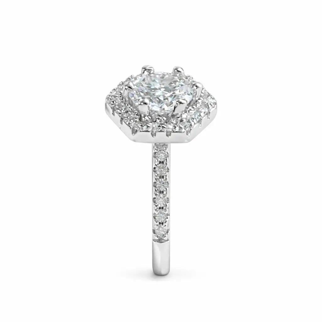 JZ31 1CT Sterling Silver S925 Moissanite Diamond 50%offamazon