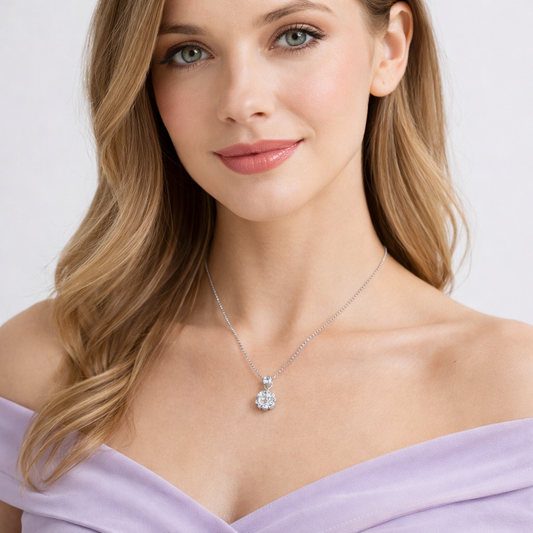 XL68 1.5CT Sterling Silver S925 Moissanite Diamond