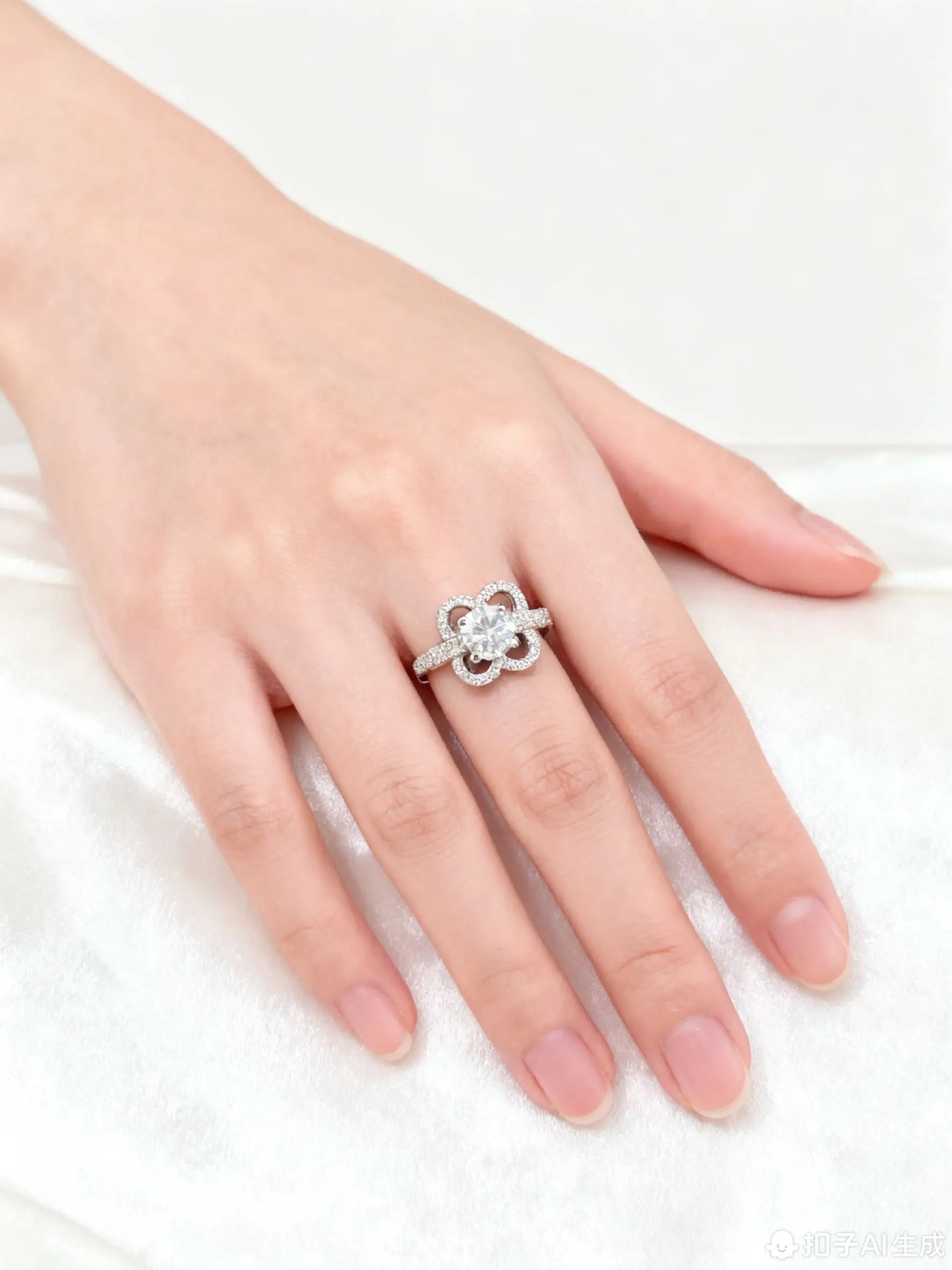 JZ23 1CT Sterling Silver S925 Moissanite Diamond 50%offamazon