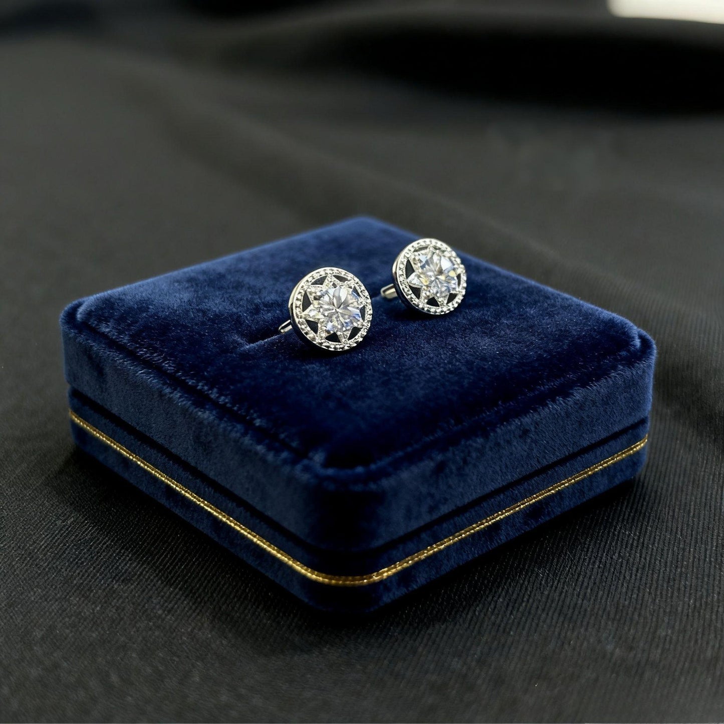 ER23 1CT Sterling Silver S925 Moissanite Diamond