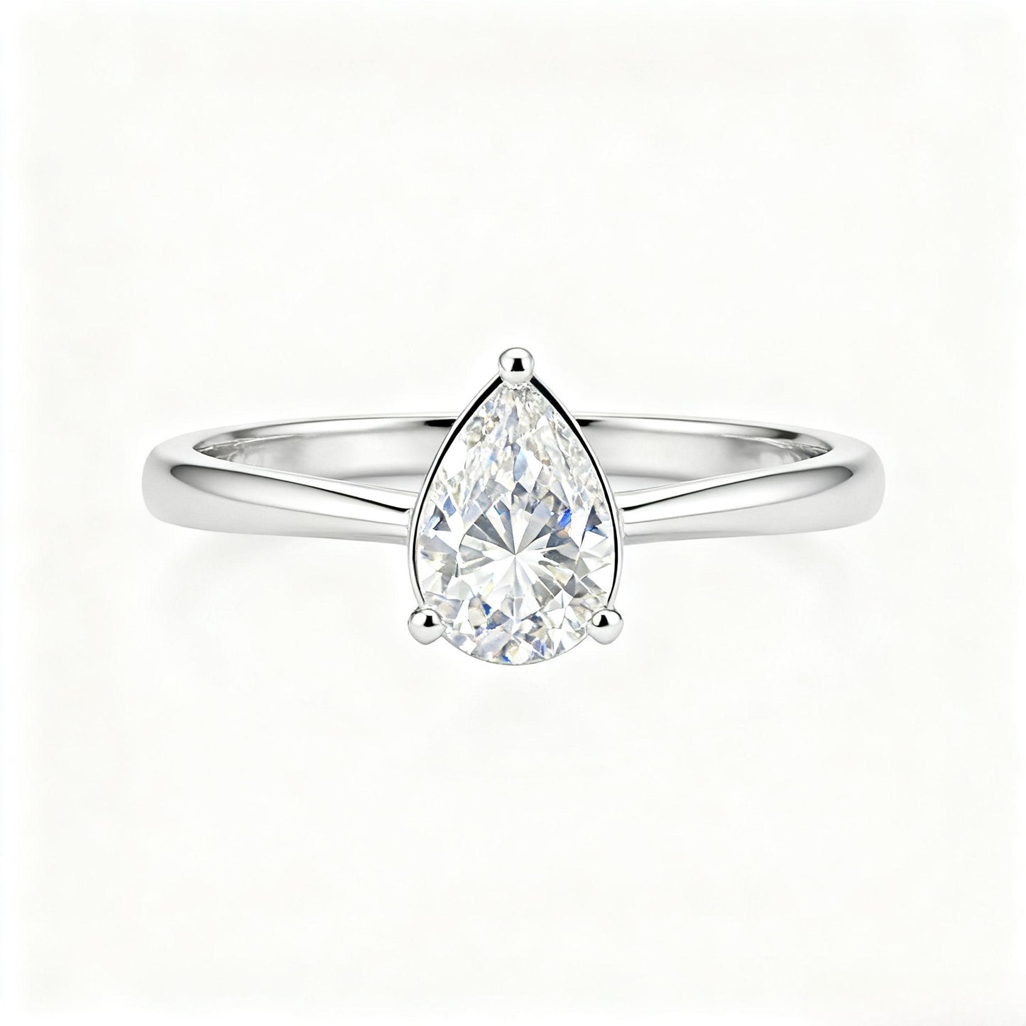 JZ32 0.8CT Sterling Silver S925 Moissanite Diamond