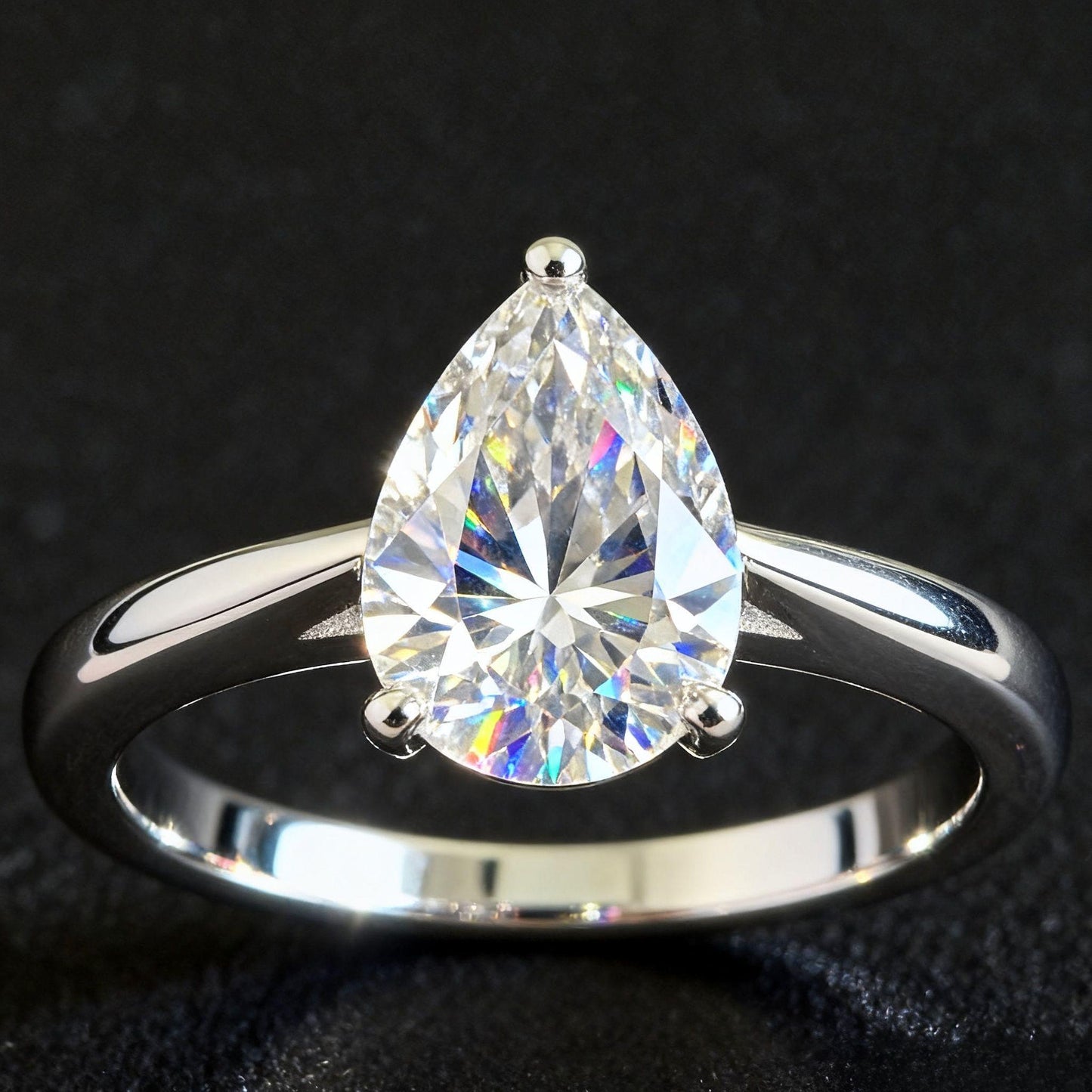 JZ32 0.8CT Sterling Silver S925 Moissanite Diamond