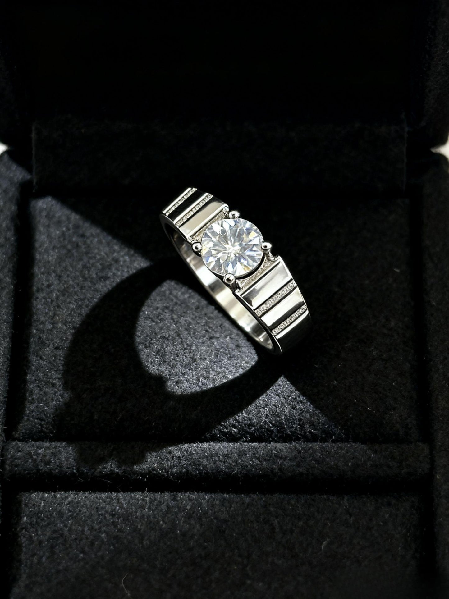 JZ41 1CT Sterling Silver S925 Moissanite Diamond