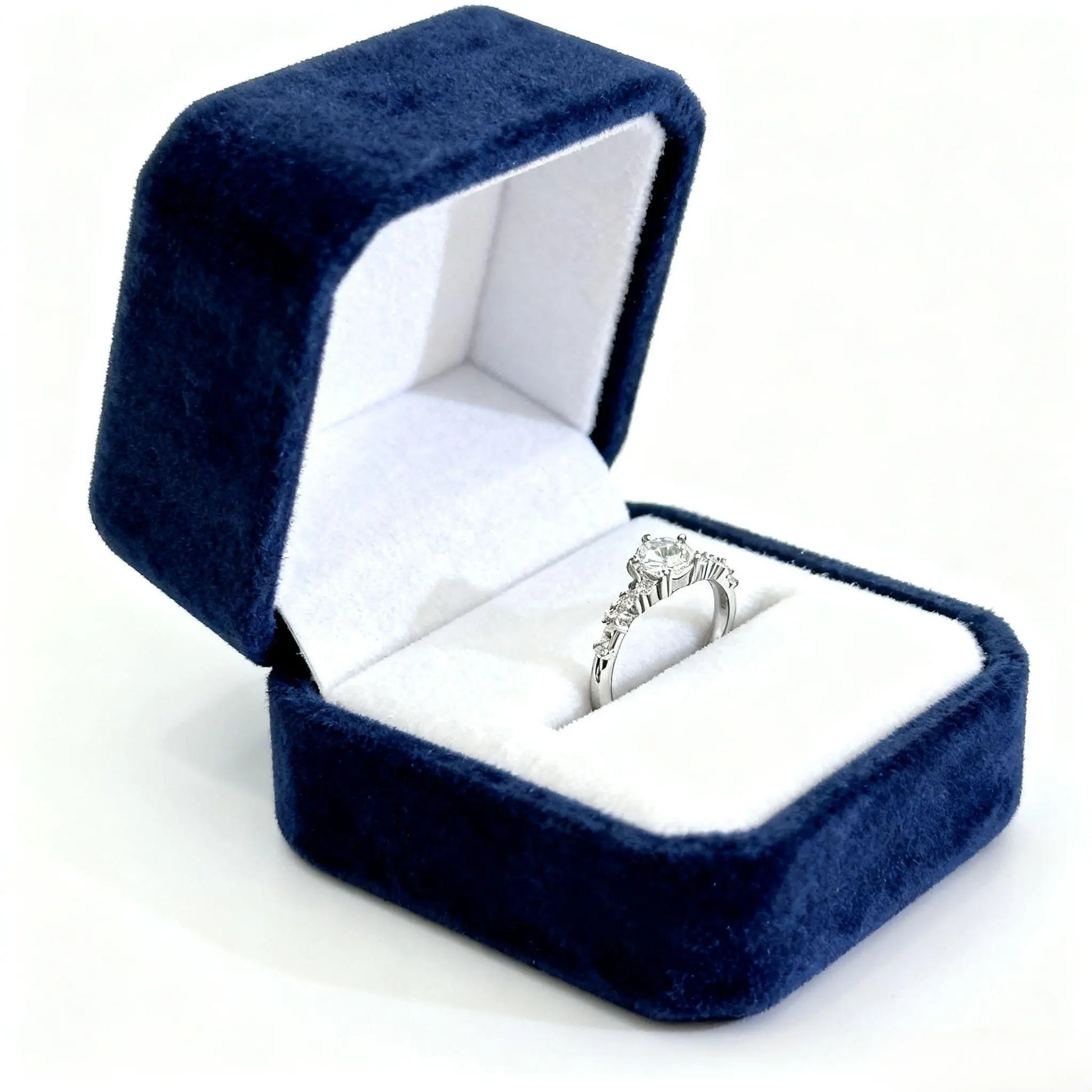 JZ70 1CT Sterling Silver S925 Moissanite Diamond 50%offamazon