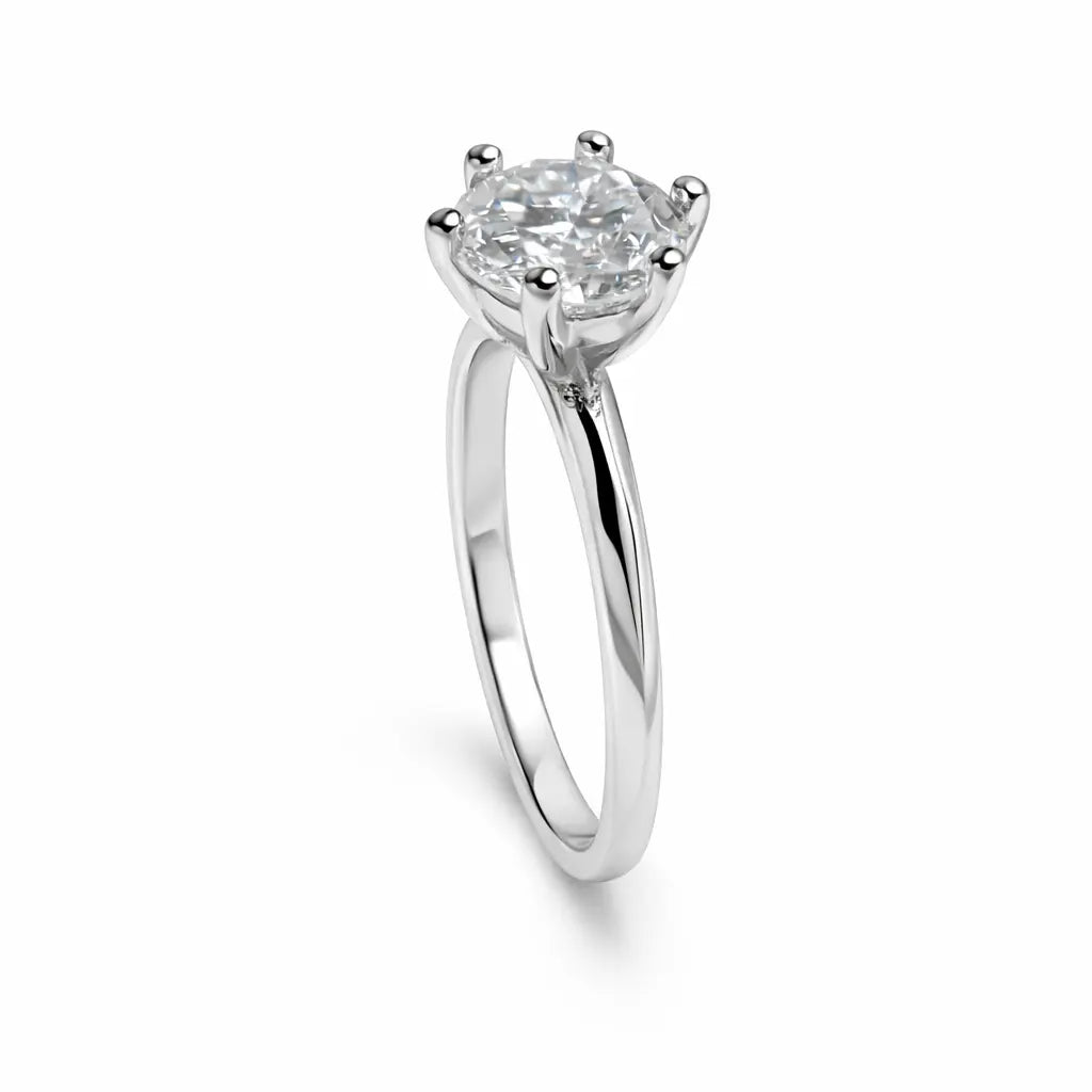 JZ12 2CT Sterling Silver S925 Moissanite Diamond 50%offamazon