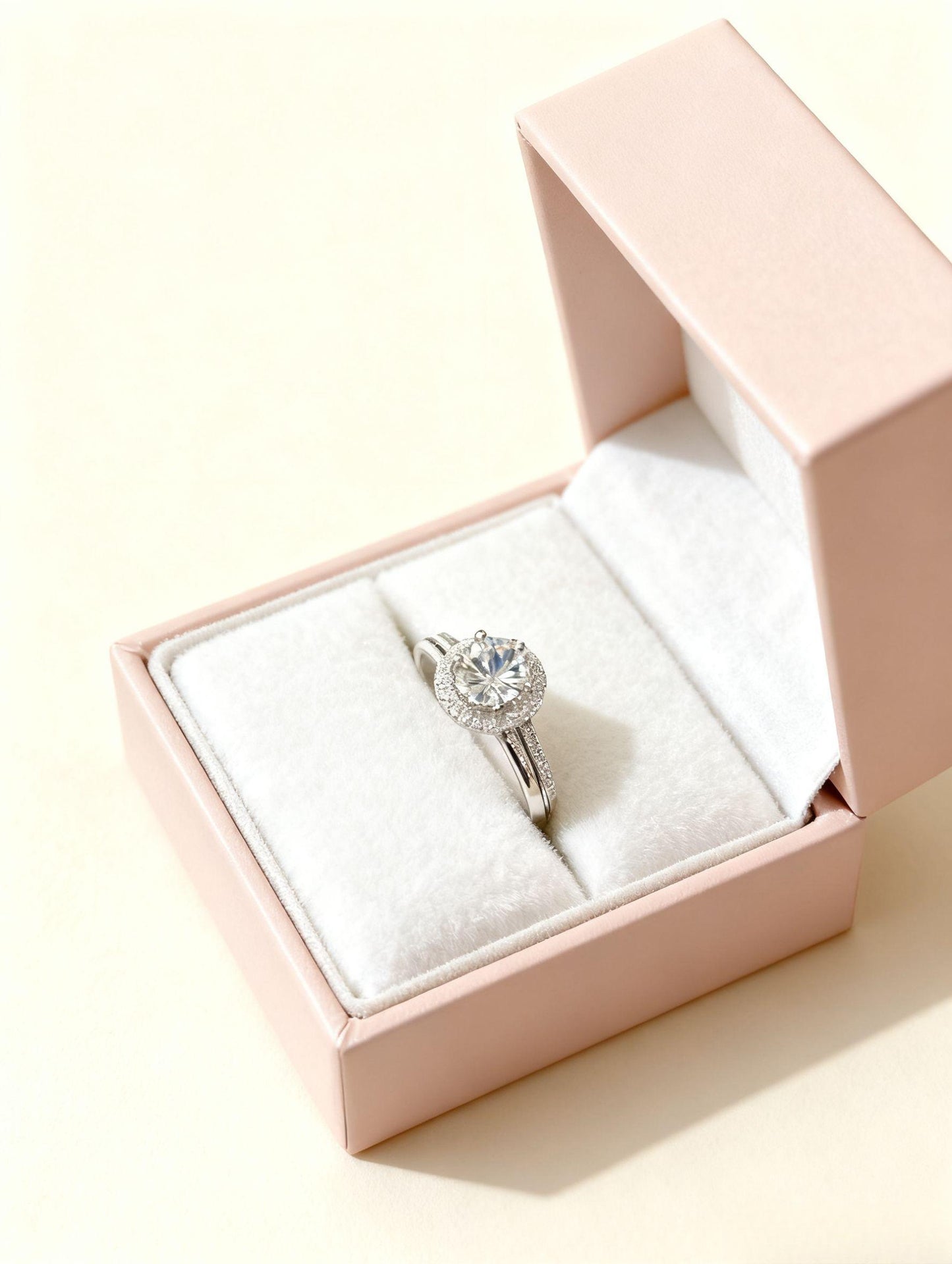 JZ24 1CT Sterling Silver S925 Moissanite Diamond