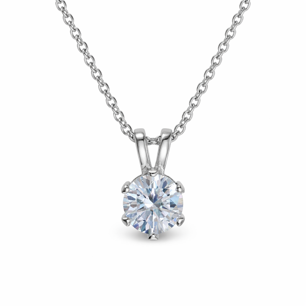 XL68 1.5CT Sterling Silver S925 Moissanite Diamond