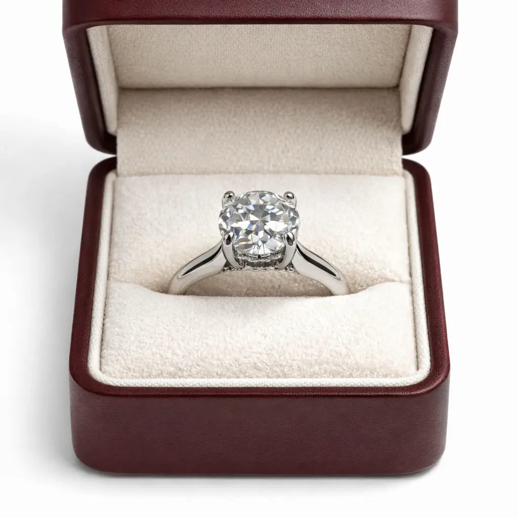 JZ66 2CT Sterling Silver S925 Moissanite Diamond 50%offamazon