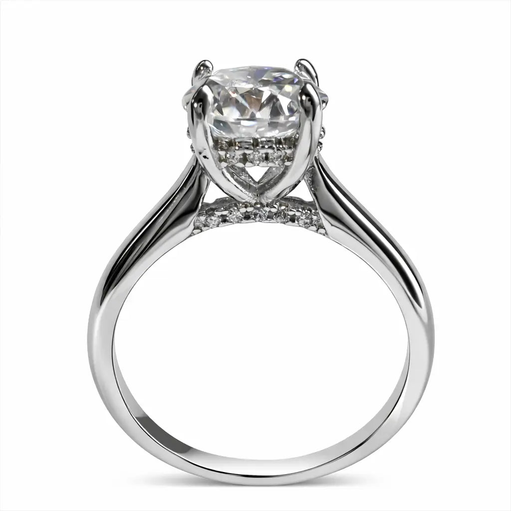 JZ66 2CT Sterling Silver S925 Moissanite Diamond 50%offamazon