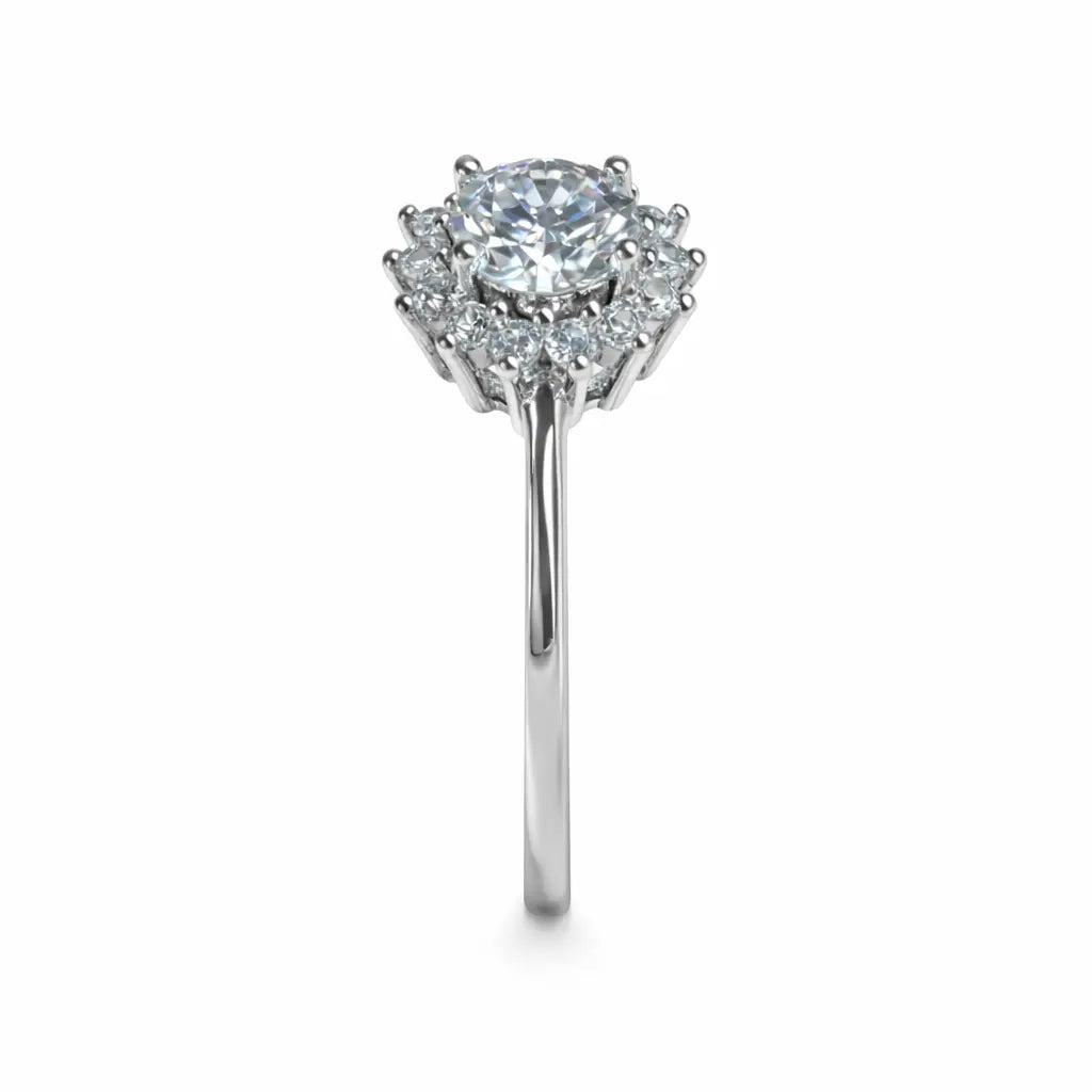JZ21 1CT Sterling Silver S925 Moissanite Diamond 50%offamazon