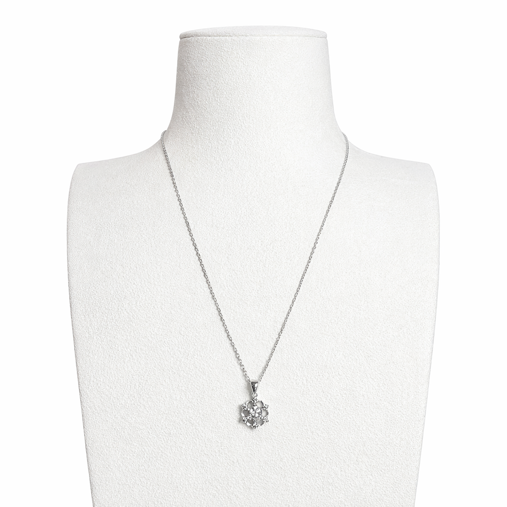 XL10 1CT Sterling Silver S925 Moissanite Diamond Necklace