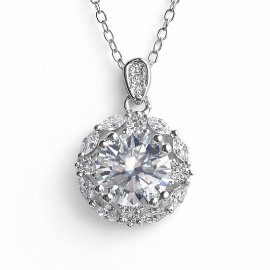 XL66 1.5CT Sterling Silver S925 Moissanite Diamond